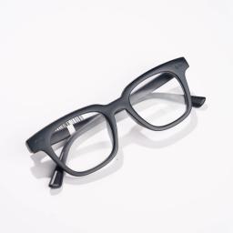 Gọng Kính Nhựa MS0056 Dáng Vuông Viền Dày Logo Chữ V | Kính Mắt MITOO 3