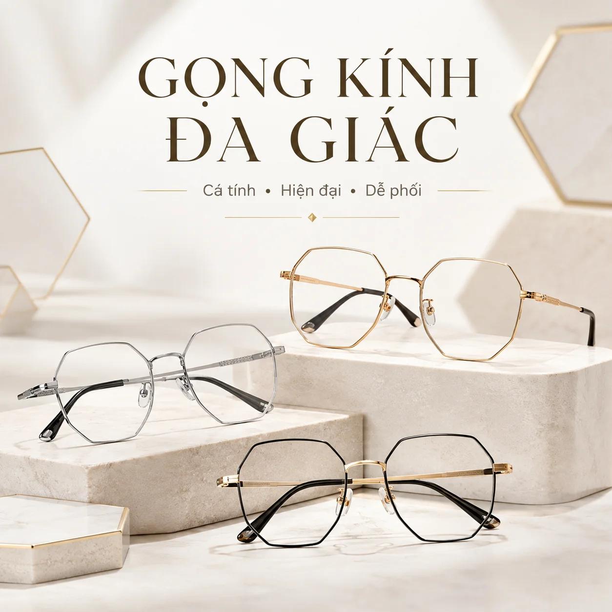 Gọng Kính Đa Giác