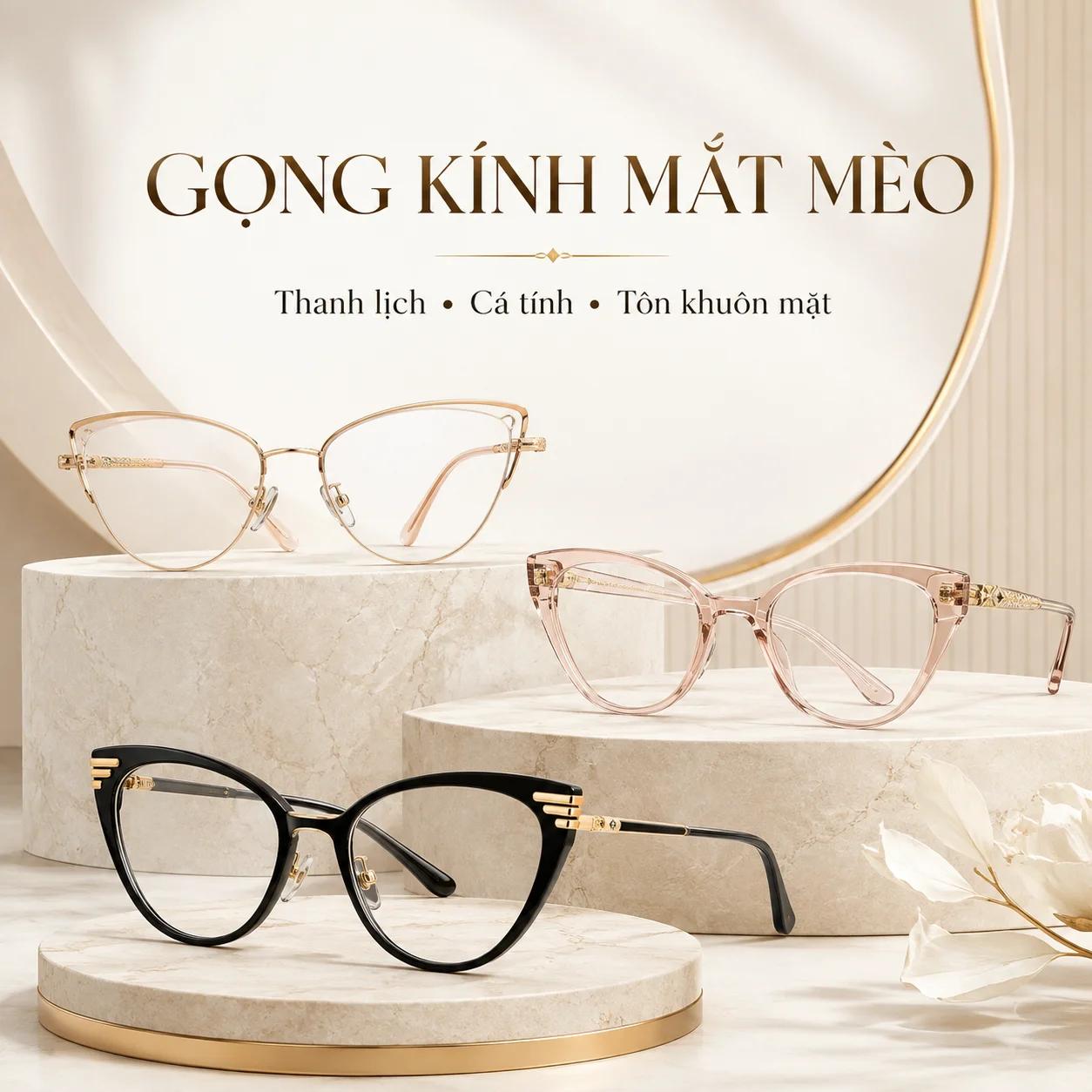 Gọng Kính Mắt Mèo