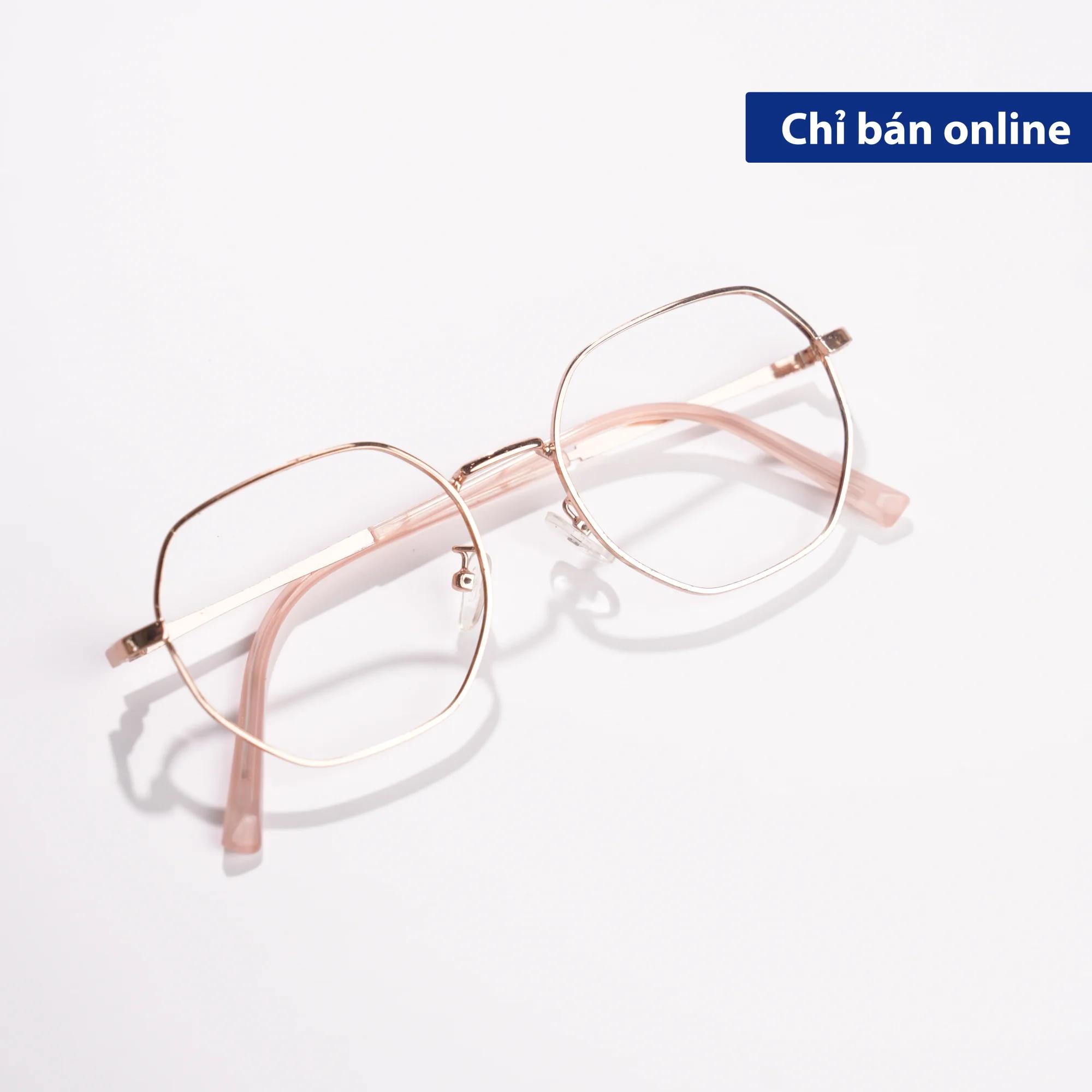 Gọng Kính Kim Loại MS0034 Dáng Lục Giác Bo Tròn Bắt Trend | Kính Mắt MITOO