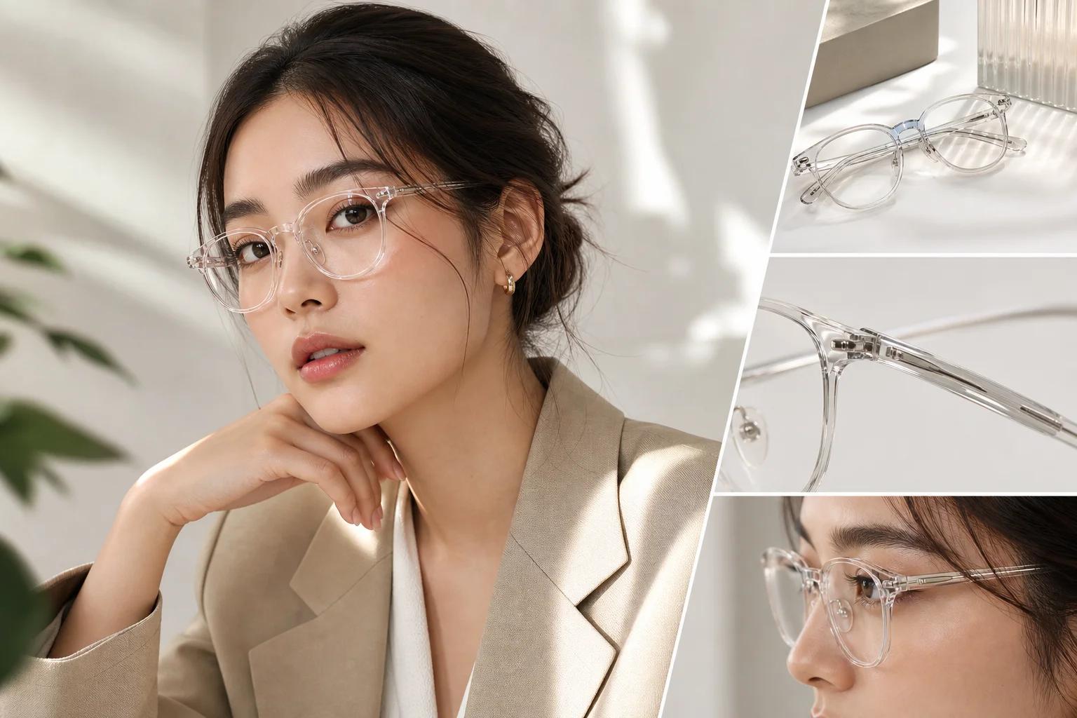Đeo Kính Trong Suốt: Bí Quyết Chọn Kính Thanh Lịch, Hiện Đại Và Dễ Phối Đồ