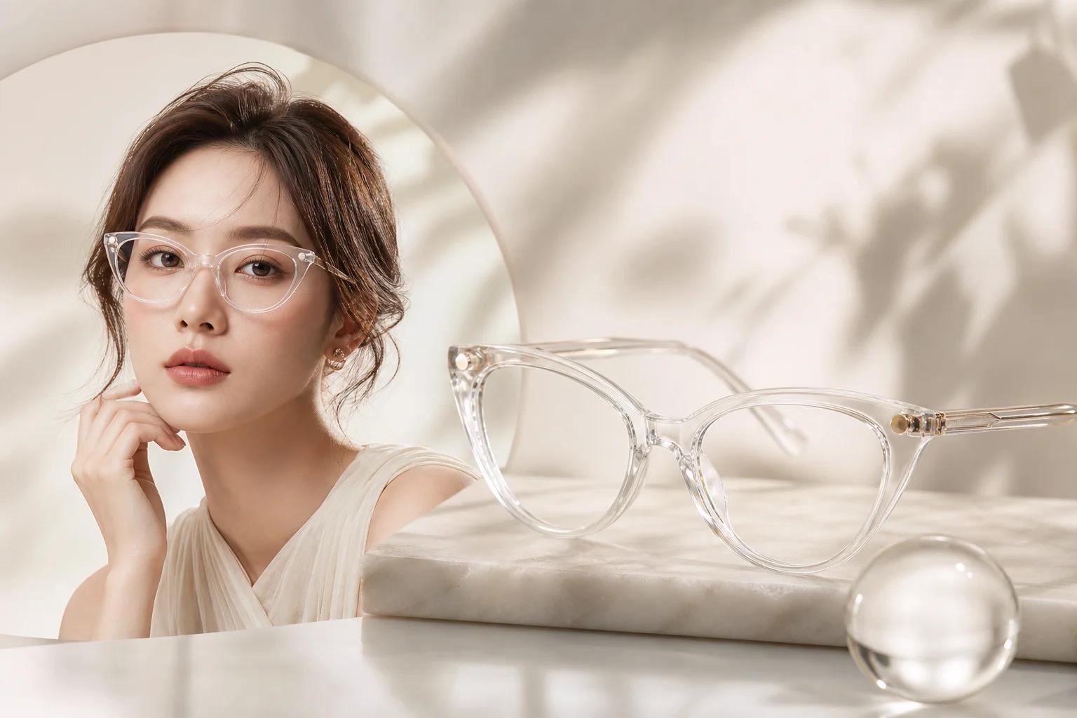 Kính Mắt Mèo Trong Suốt: Phụ Kiện Thanh Lịch Cho Phong Cách Hiện Đại