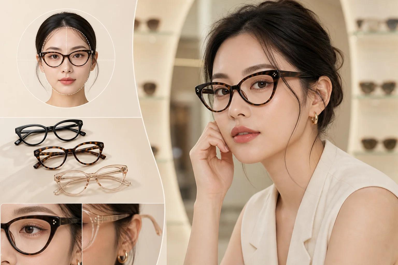 Mặt Tròn Đeo Kính Mắt Mèo Có Hợp Không? Cách Chọn Gọng Tôn Dáng