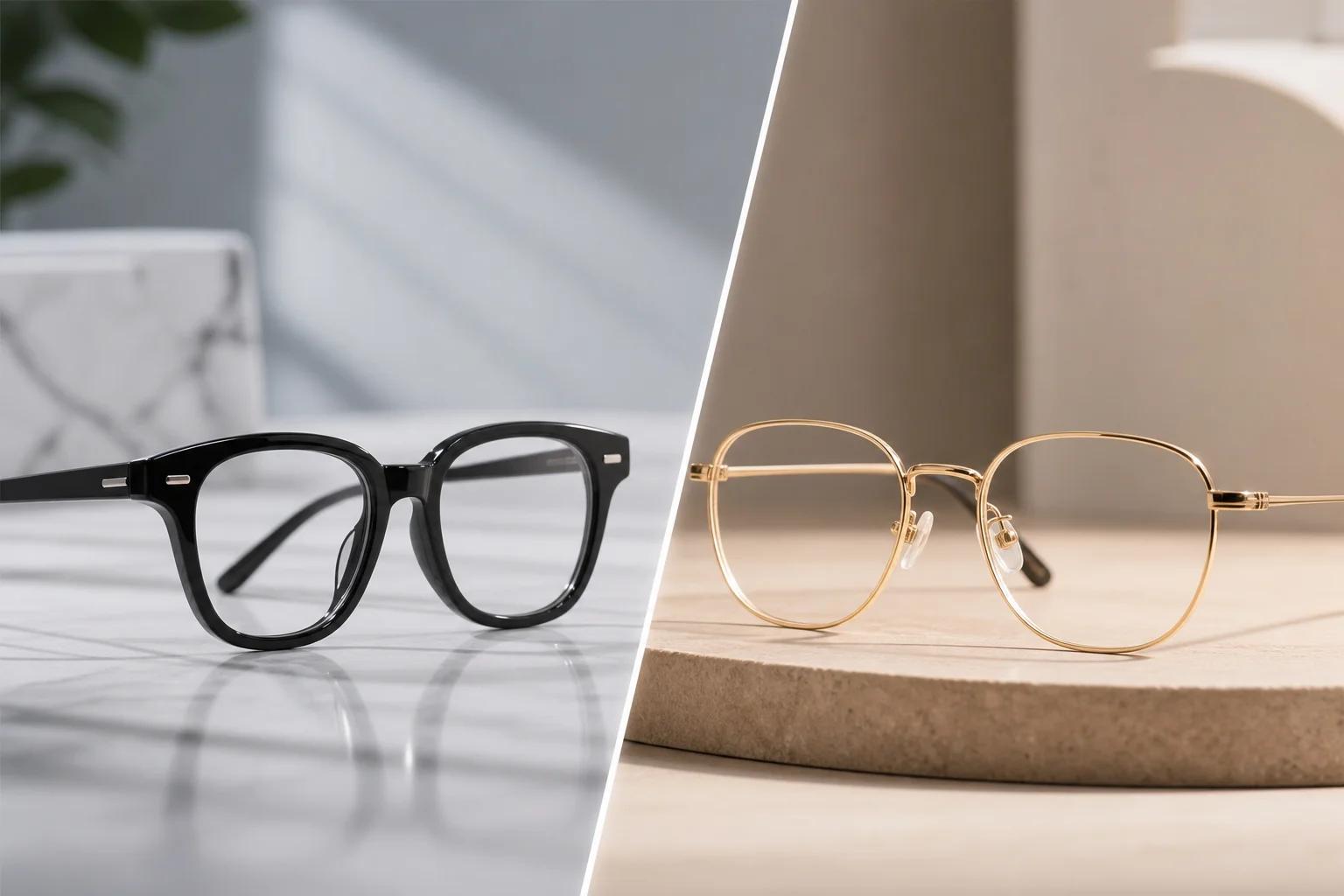 Gọng Kính Nhựa Hay Kim Loại: Nên Chọn Loại Nào?
