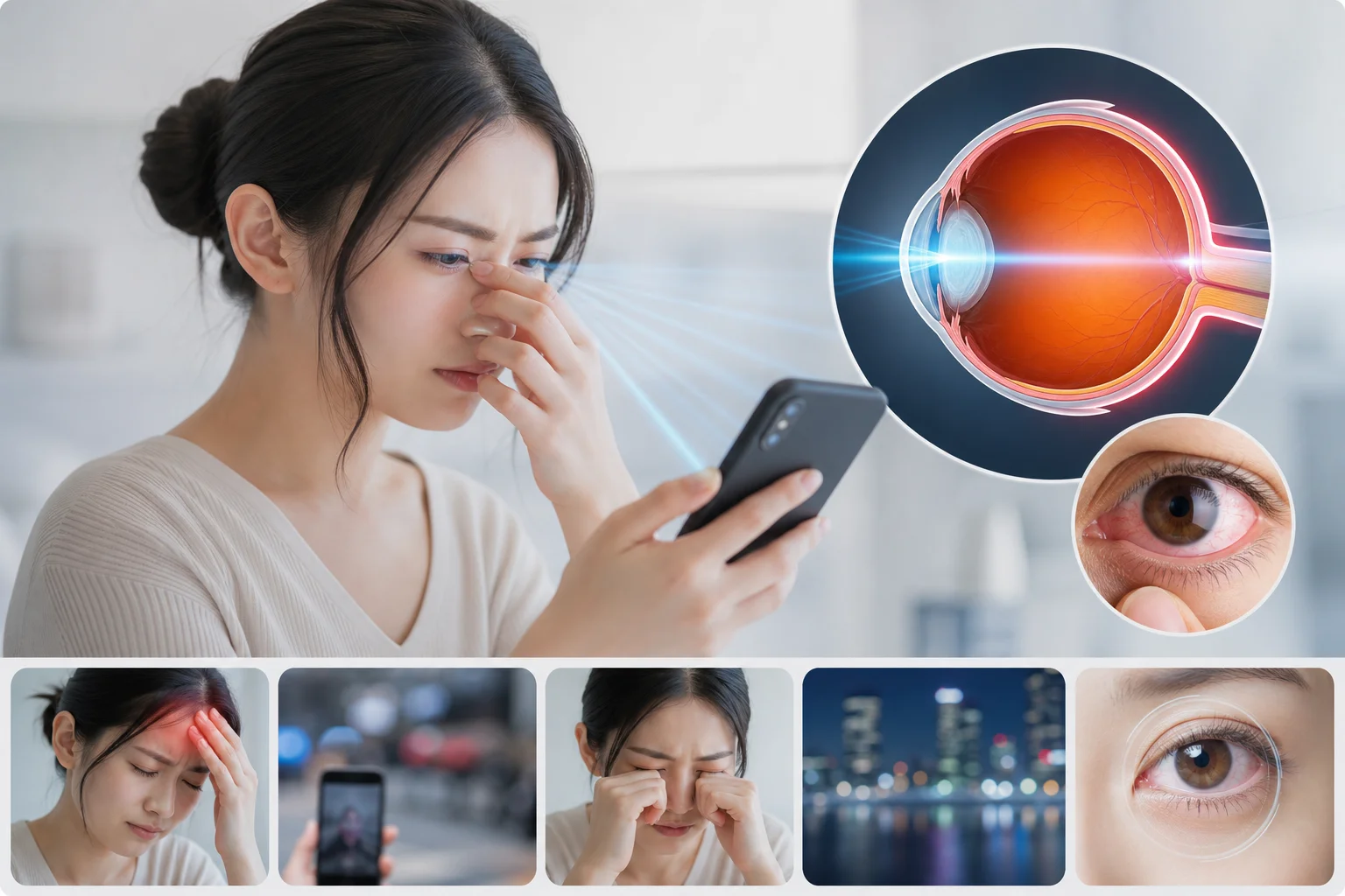 Điện thoại ảnh hưởng đến mắt như thế nào?