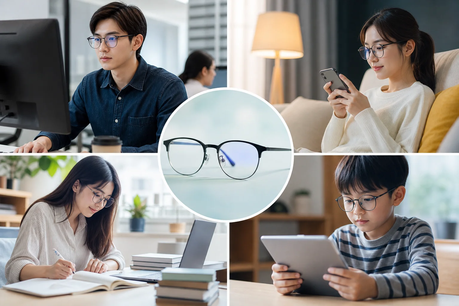 Ai nên chọn tròng kính cận chống ánh sáng xanh Hàn Quốc?