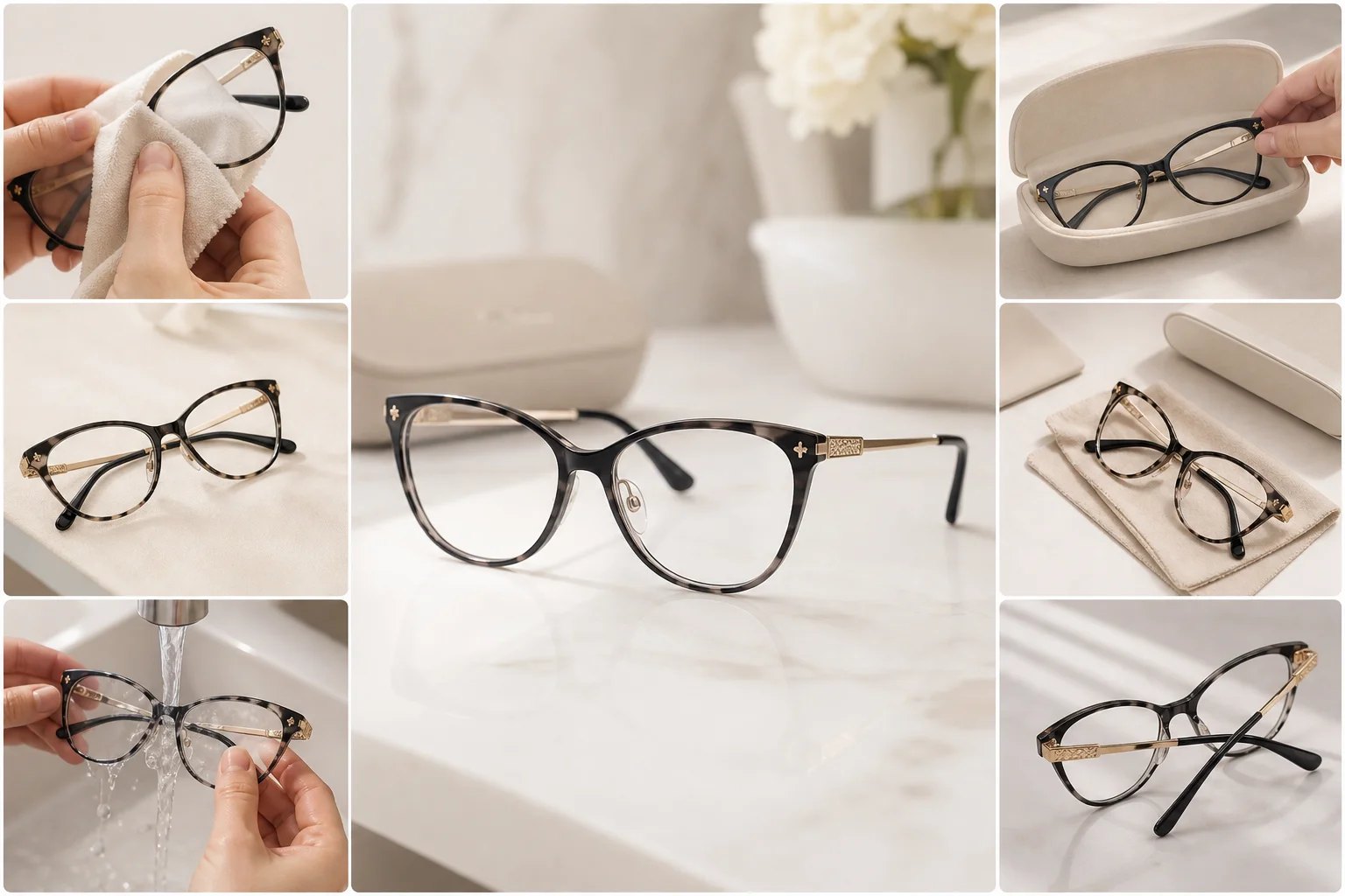 Cách bảo quản gọng kính cận mắt mèo Dior