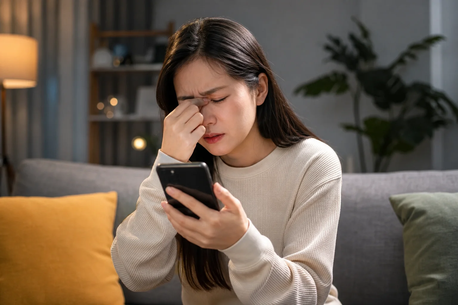 Người thường bị mỏi mắt, khô mắt, đau đầu