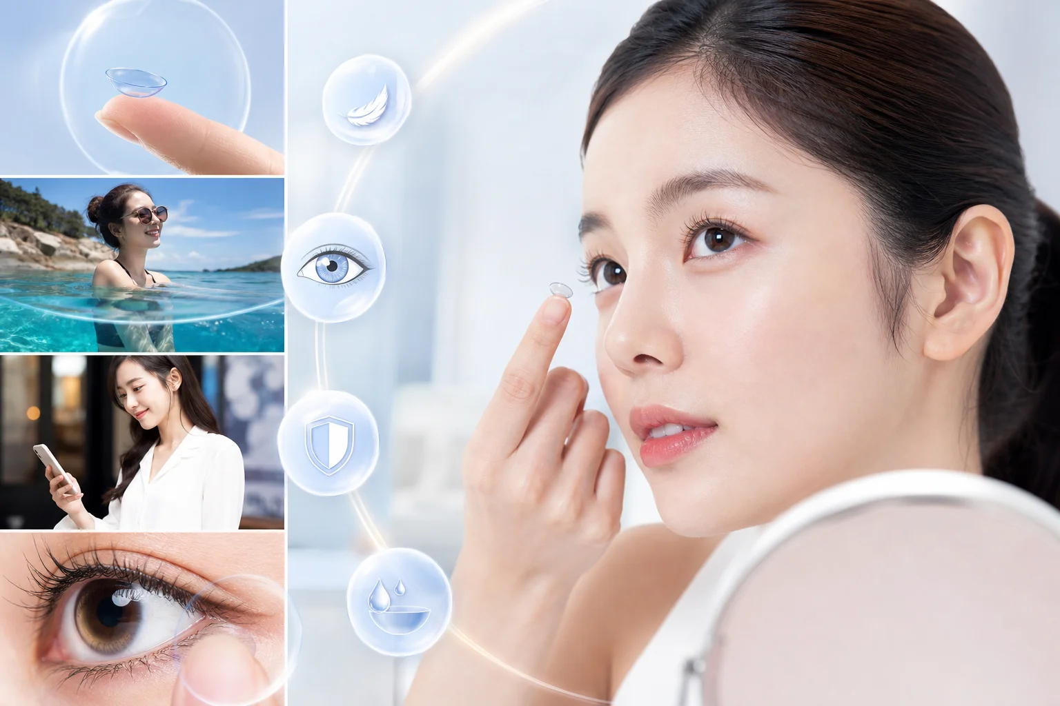Ưu điểm của kính áp tròng với người cận 10 độ