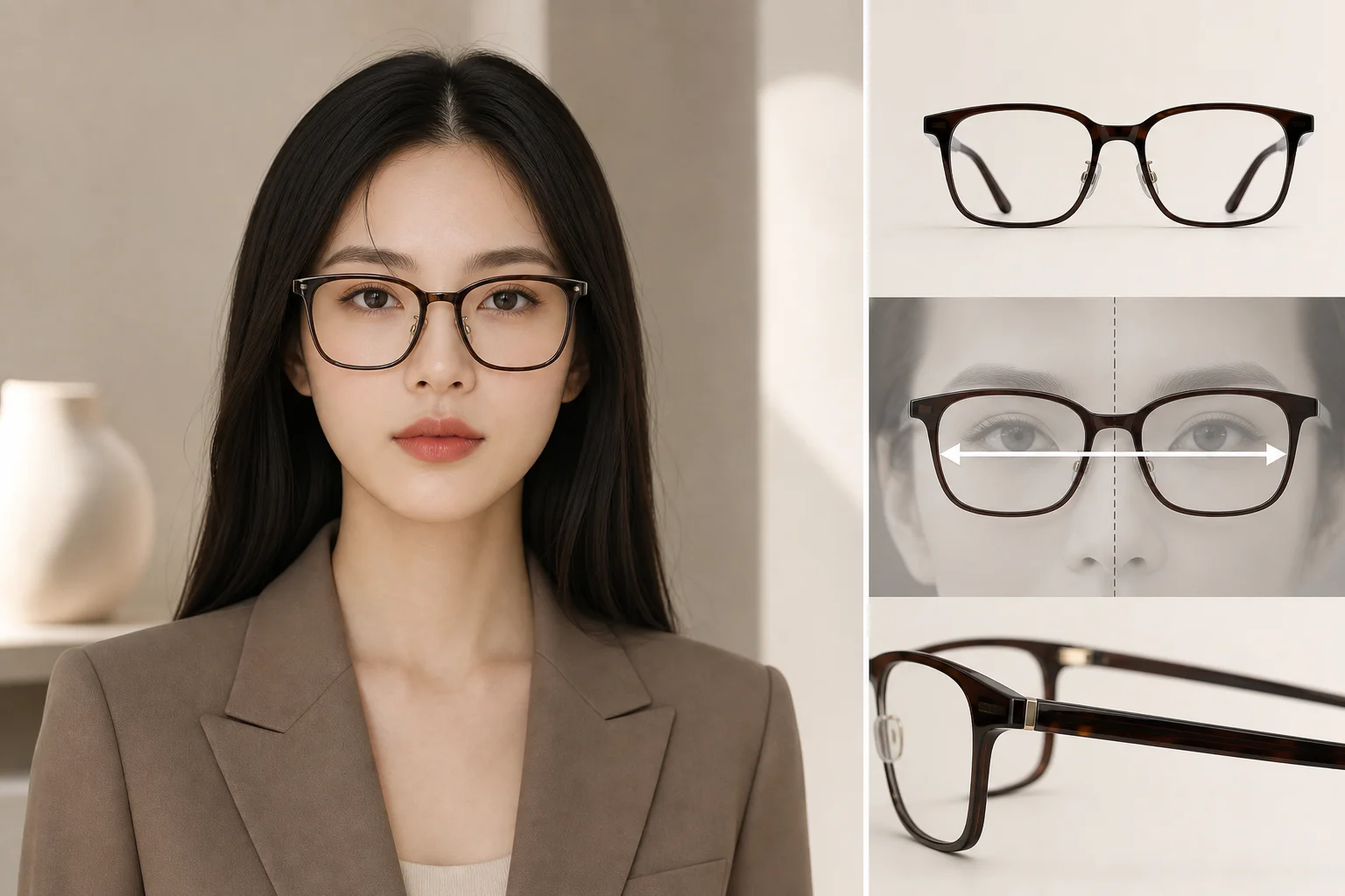 Ưu tiên gọng có chiều ngang nổi bật