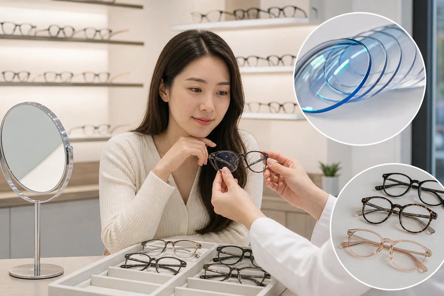 Chọn tròng và gọng kính phù hợp khi thay mới