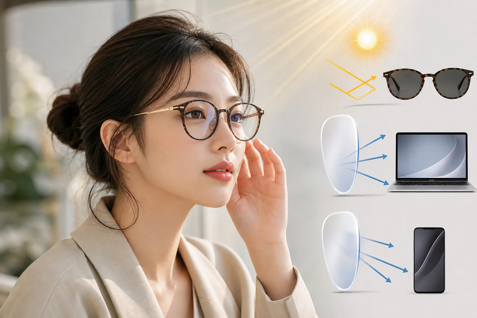 Kính mắt không chỉ đẹp mà còn cần bảo vệ thị lực