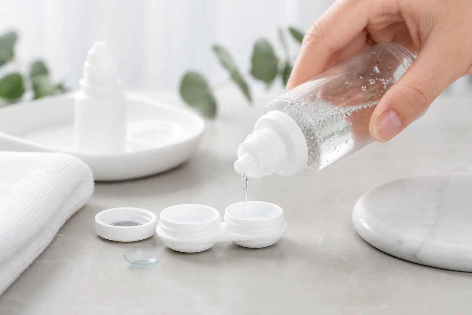 Luôn thay dung dịch sau mỗi lần dùng