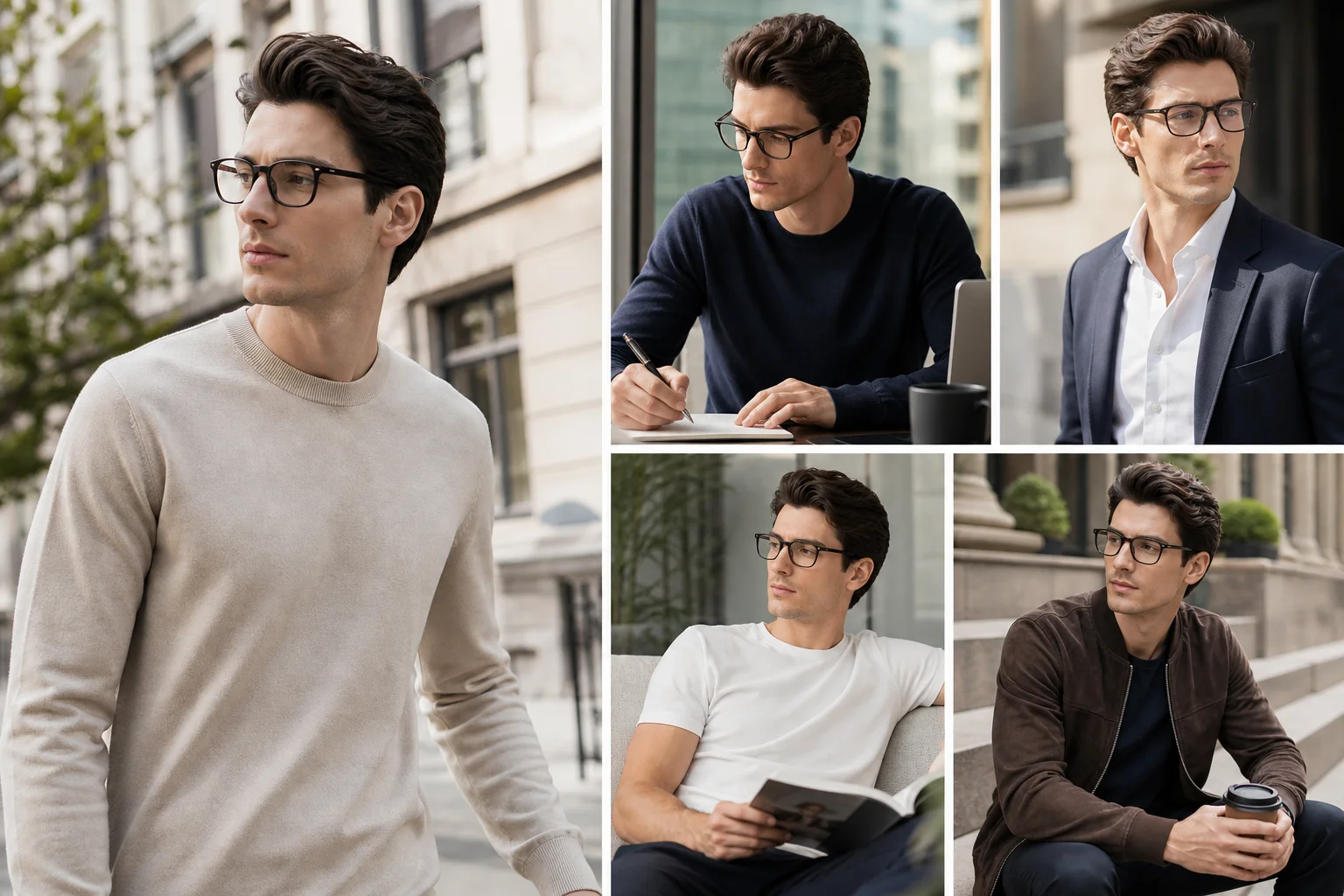 Phối kính Emporio Armani với phong cách hằng ngày