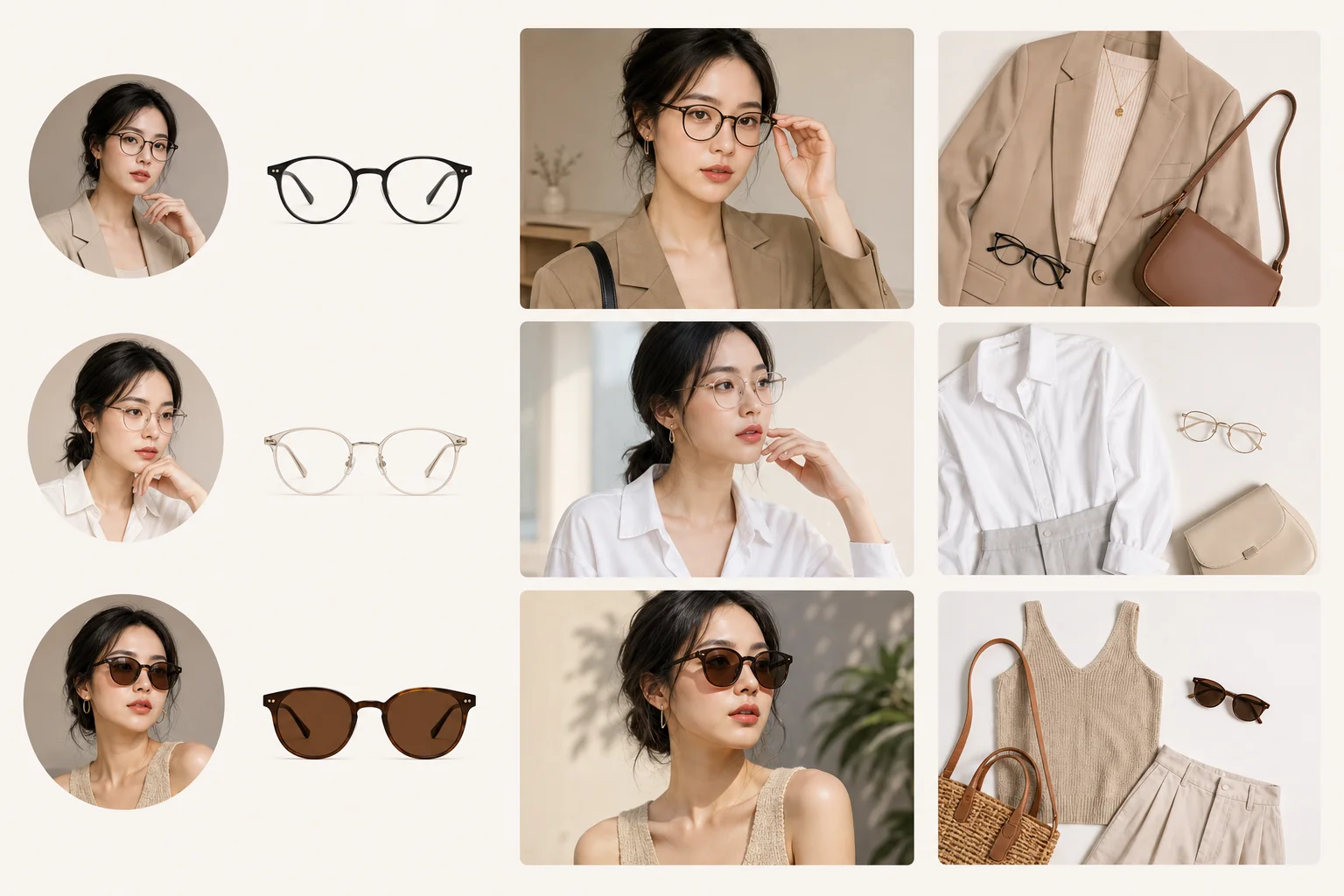 Hướng dẫn chọn chiều cao tròng và chiều rộng gọng kính cho khuôn mặt dài