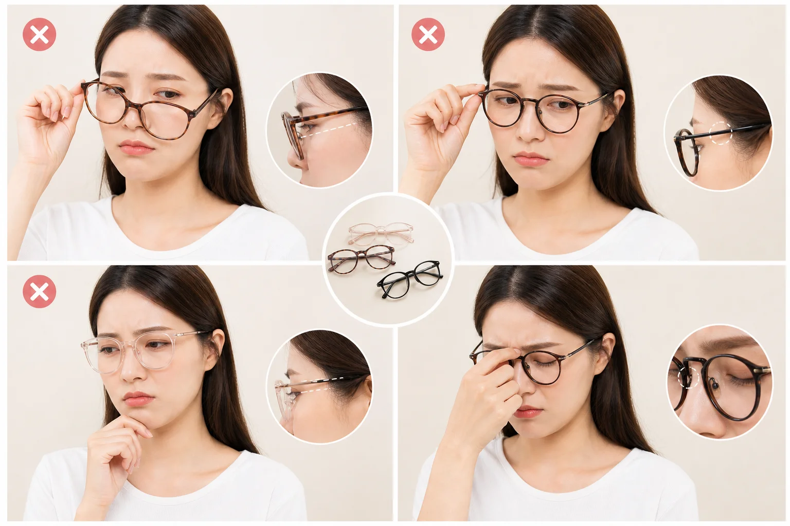 Các lỗi thường gặp khi chọn kích thước gọng kính và cách kiểm tra độ vừa mặt