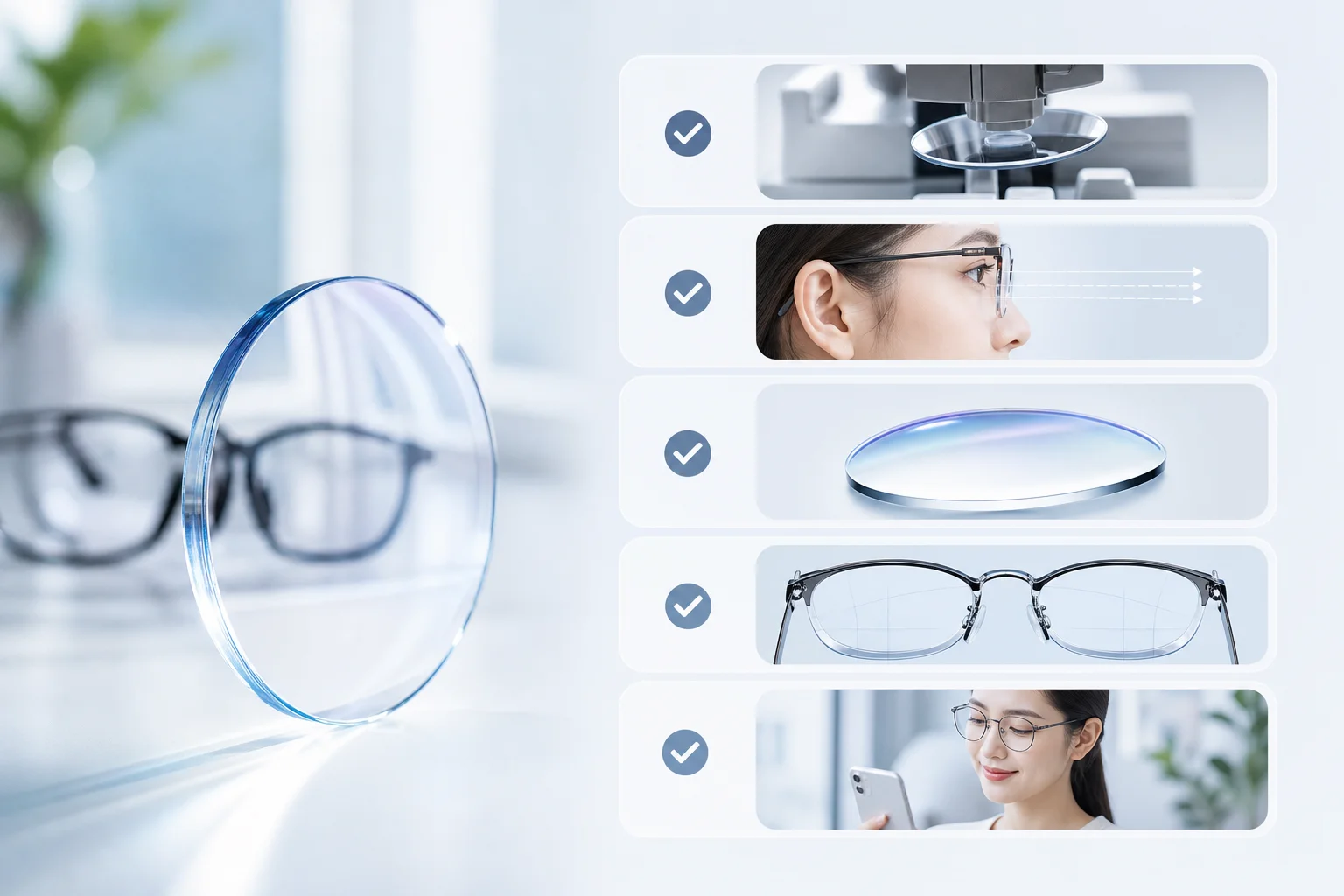 Checklist chọn tròng cận loạn mỏng và dễ đeo