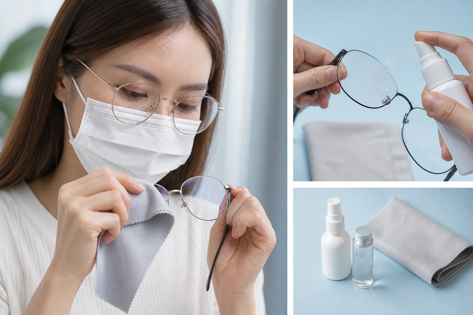 Sử dụng dung dịch hoặc khăn chống sương chuyên dụng