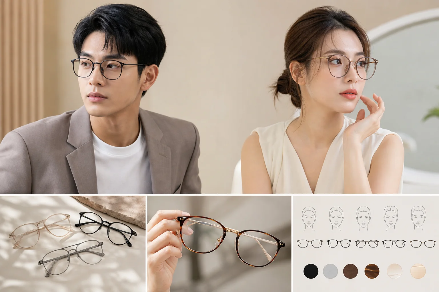 Thế nào là một chiếc kính cận nam nữ đẹp?